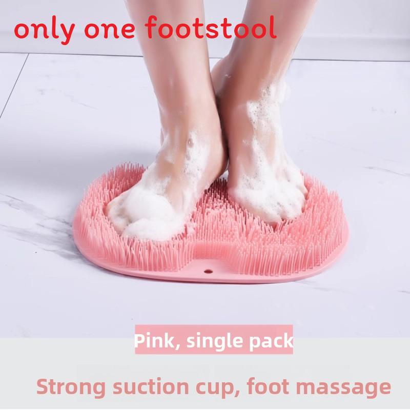 Silicone Foot Scrubber Massager Bath Mat With Nonslip Suction For Home Use