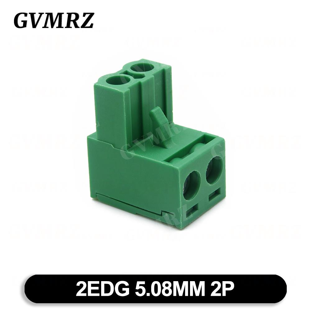 5PCS KF2EDG 2EDGK 5.08mm Terminal Block Female 5.08 PLUG-IN PCB Connector 2EDG PCB 2P 3P 4P 5P 6P 7P 8P 9P 10P 12P