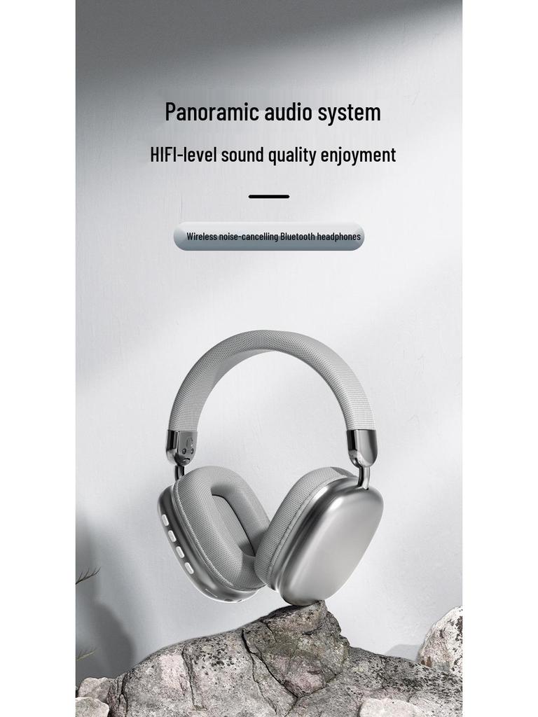 Electroplated Wireless Noise-Cancelling Bluetooth Headphones with Ultra-Long Battery Life