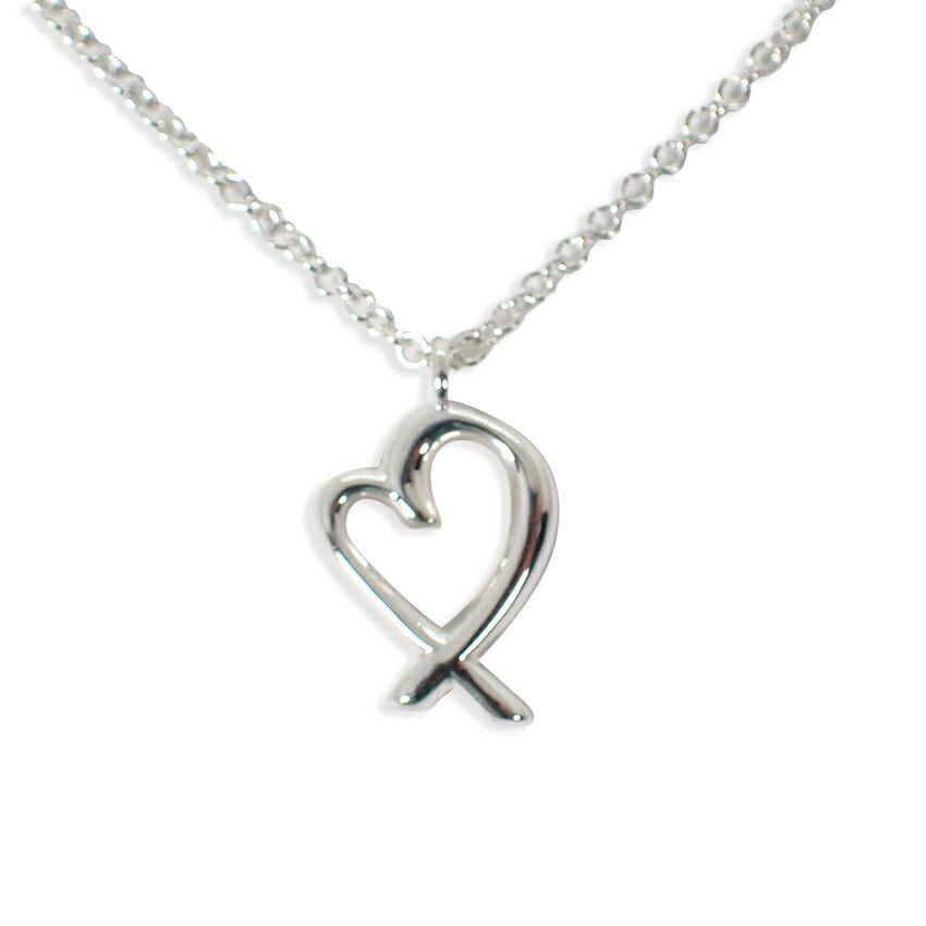 

[Used] TIFFANY/Tiffany 925 Loving Heart Pendant/Necklace/g413-14