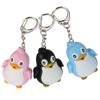 Cute Animal Penguin LED Light with Sound Key Chain Key Ring Torch Xmas Gift