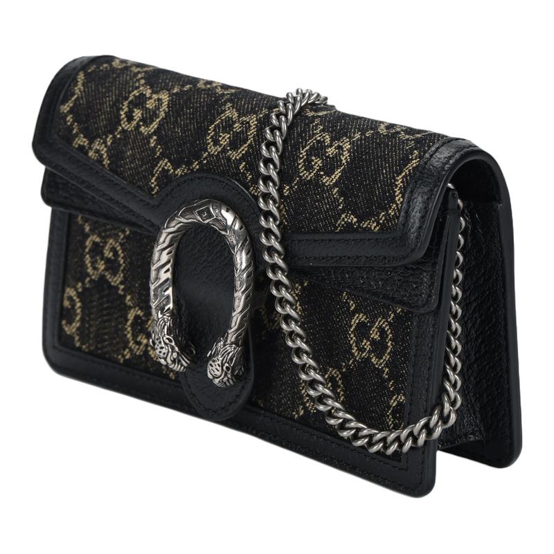 Gucci shoulder bag Dionysus distressed old flower logo tiger head buckle chain strap jacquard patchwork denim patchleather hand-held crossbody super