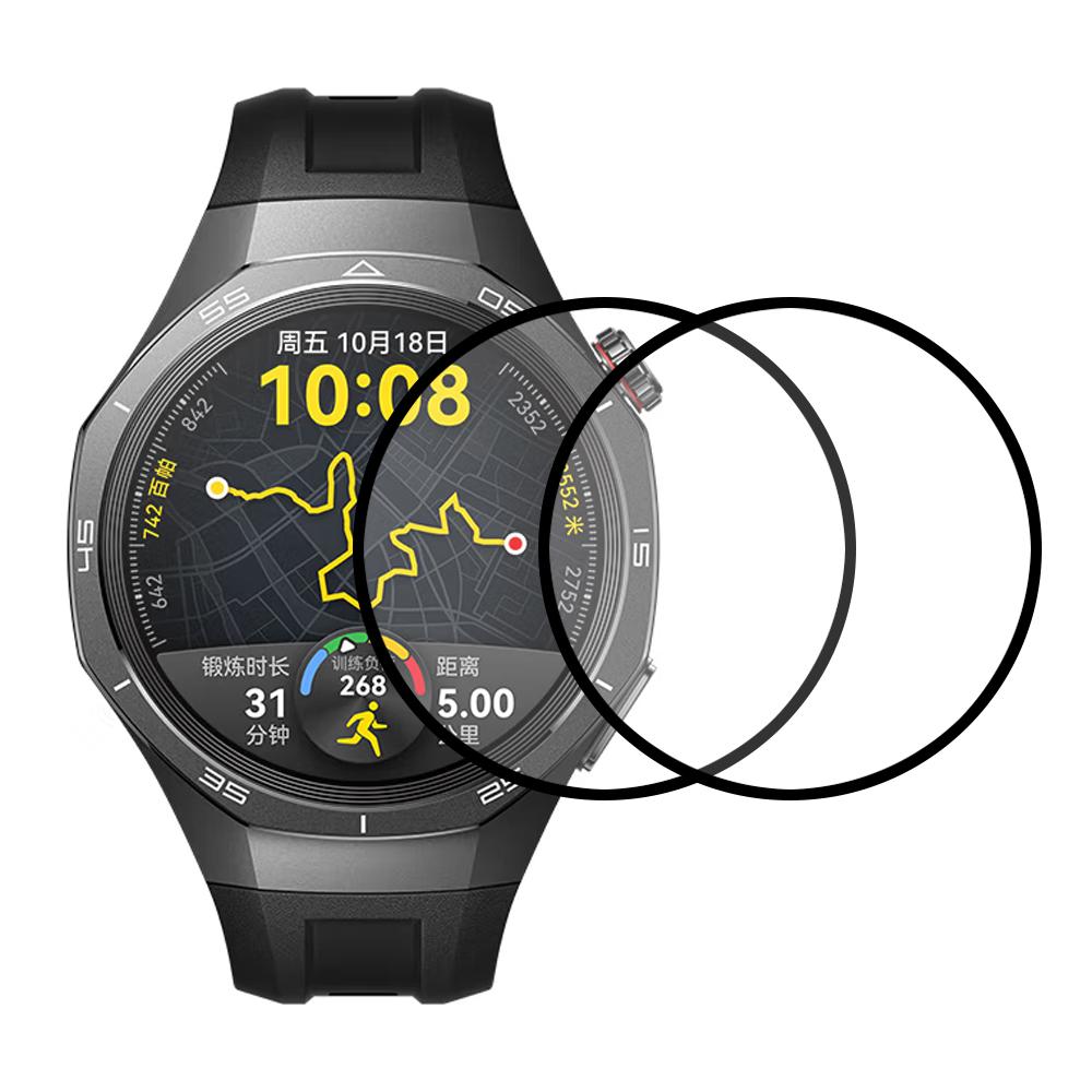 

2Pcs/Pack For Huawei Watch GT 5 Pro 42mm Watch Screen Protector HD Clear PMMA Film (Black Edge) A