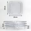 Air Fryer Three Stackable Dehydrator Racks 304 Stainless Steel Air Fryer Basket Tray Air Fryer Accessories with Most Air Fryer