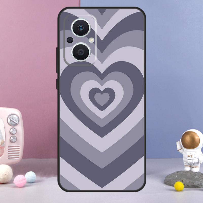 Sage Green Coffee Love Heart Latte Funda For OPPO Reno 12 F 11F 13F 14F 10 11 13 14 Pro 7 8 Lite OPPO Find X9 X6 X5 X8 Pro Case