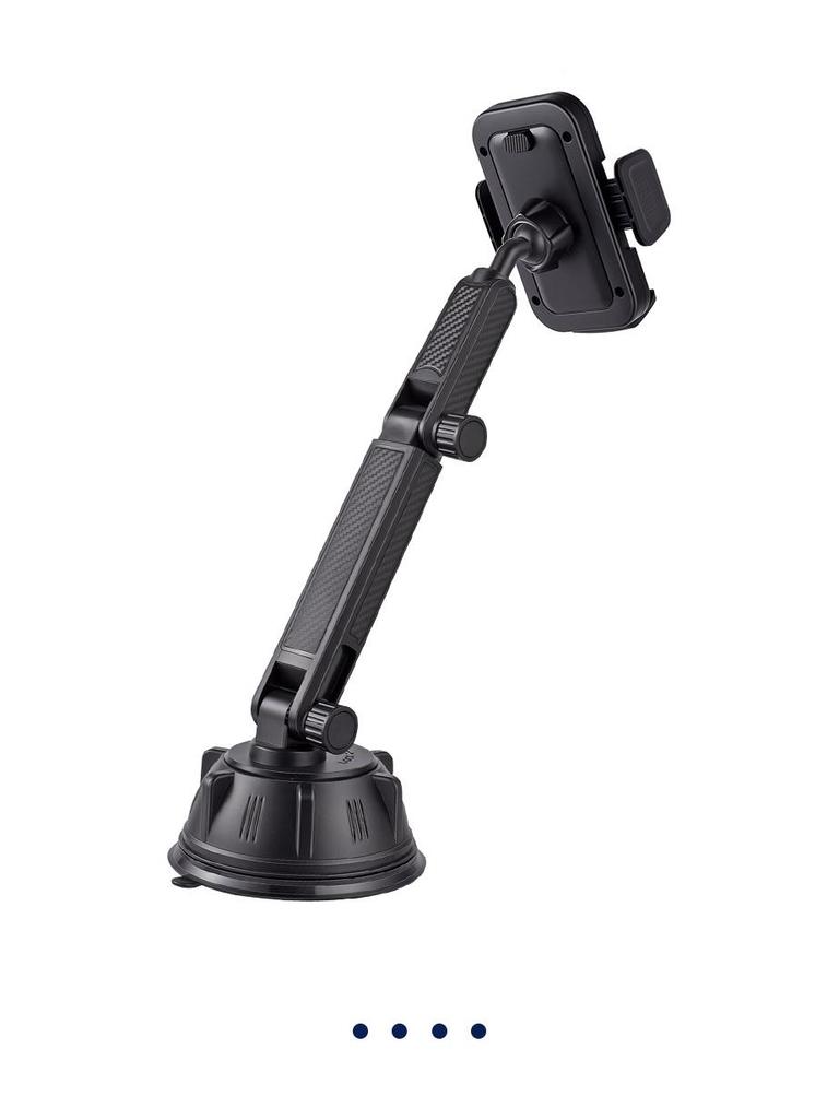 Universal Adjustable Car Console Phone Holder with Suction Cup for Trucks & Ride-hailing Vehicles