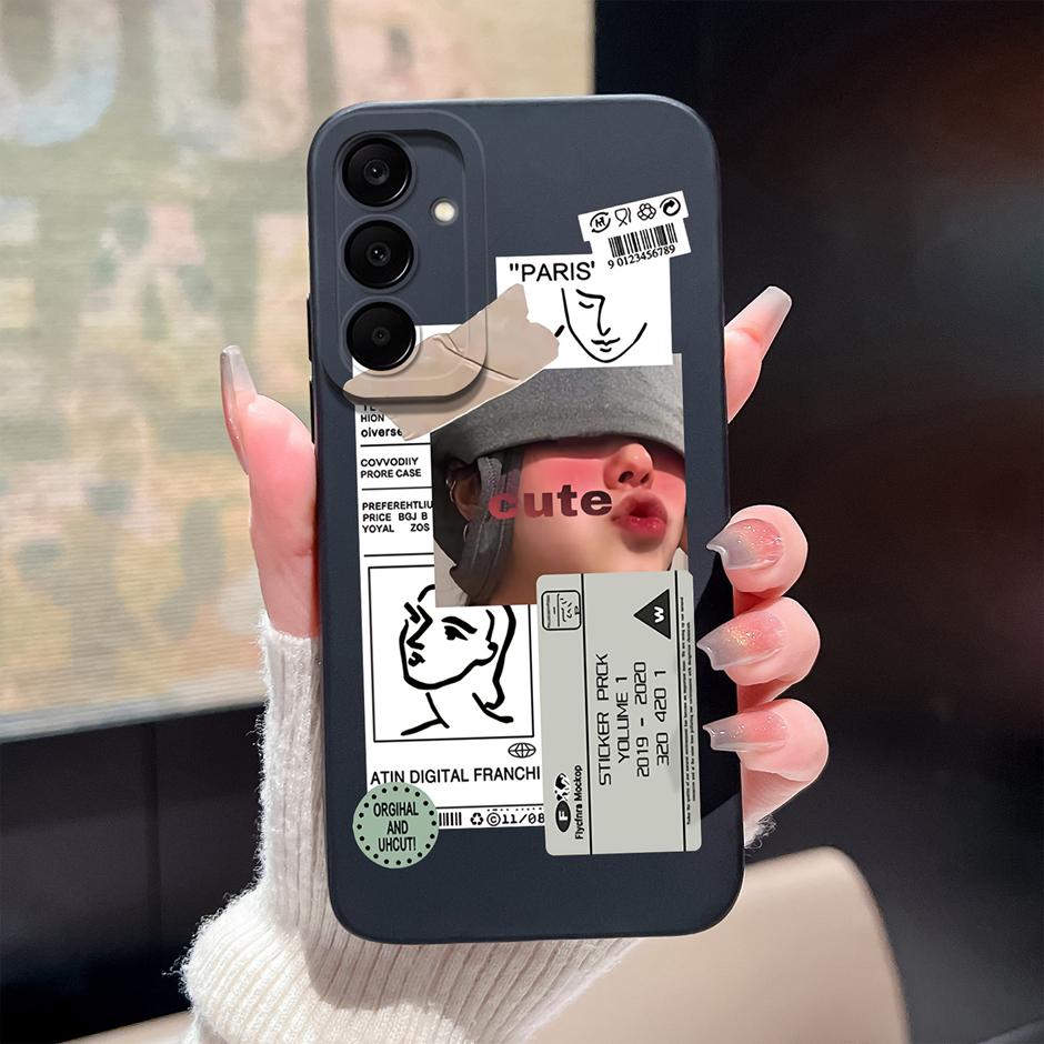 For Samsung Galaxy A25 A26 A36 A56 5G Case Cute Flowers Silicone Soft Protective Cover For SamsungA25 A26 A36 A56 Fundas Coque