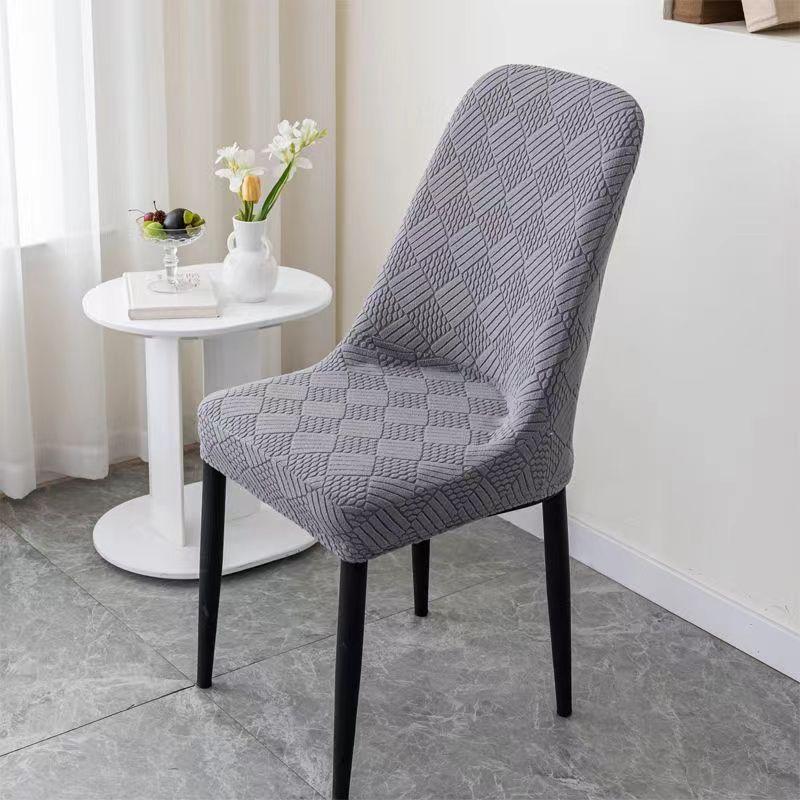 Husă Scaun Curbată Elastică Universală Spătar Integrat Husă Protectoare Universală Scaun de Dining Husă de Uz Casnic pentru Scaun