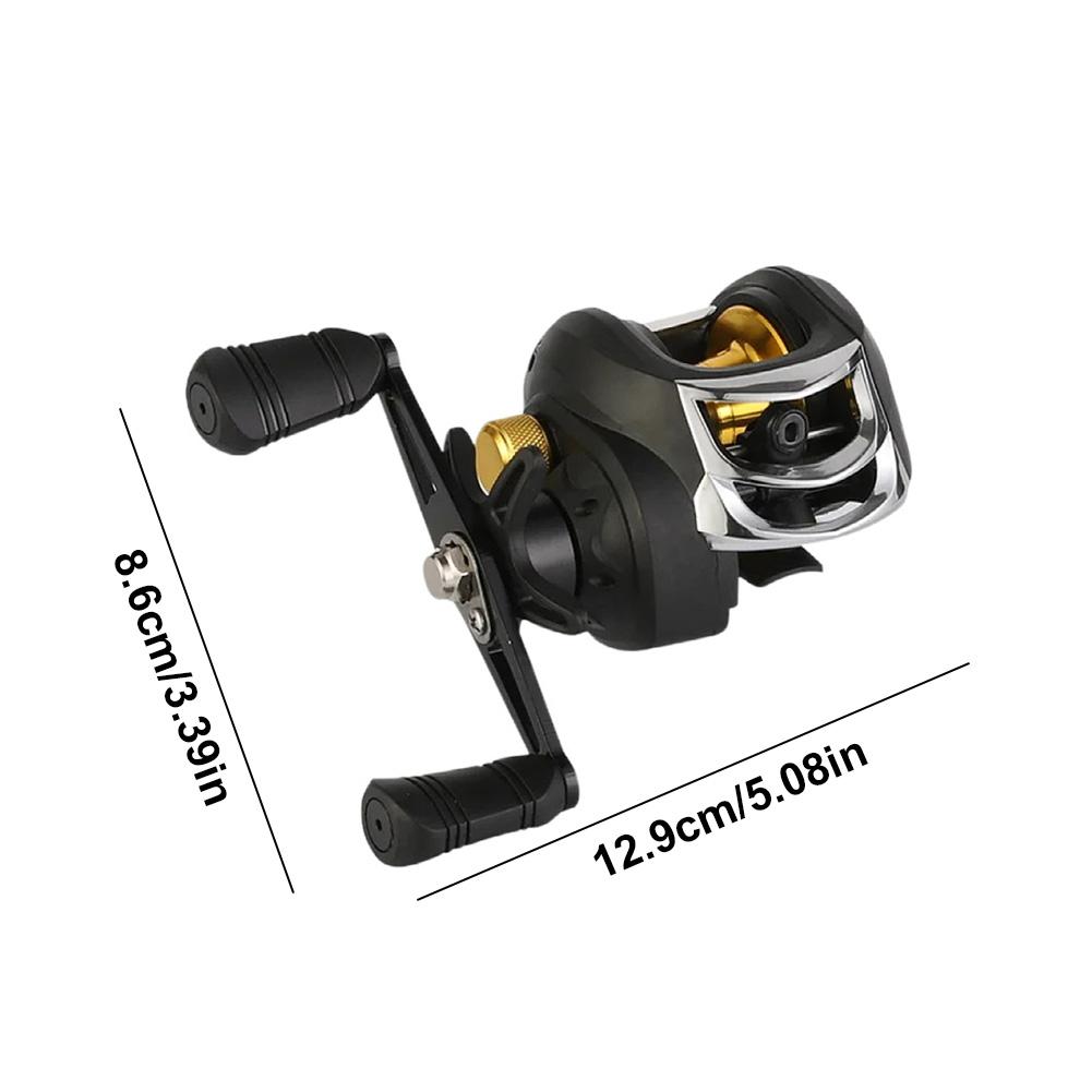 Baitcasting Reel 7.2/1 Gear Ratio Baitcasting Fishing Reel Right Left Hand High Speed Fishing Reel for Fresh Saltwater