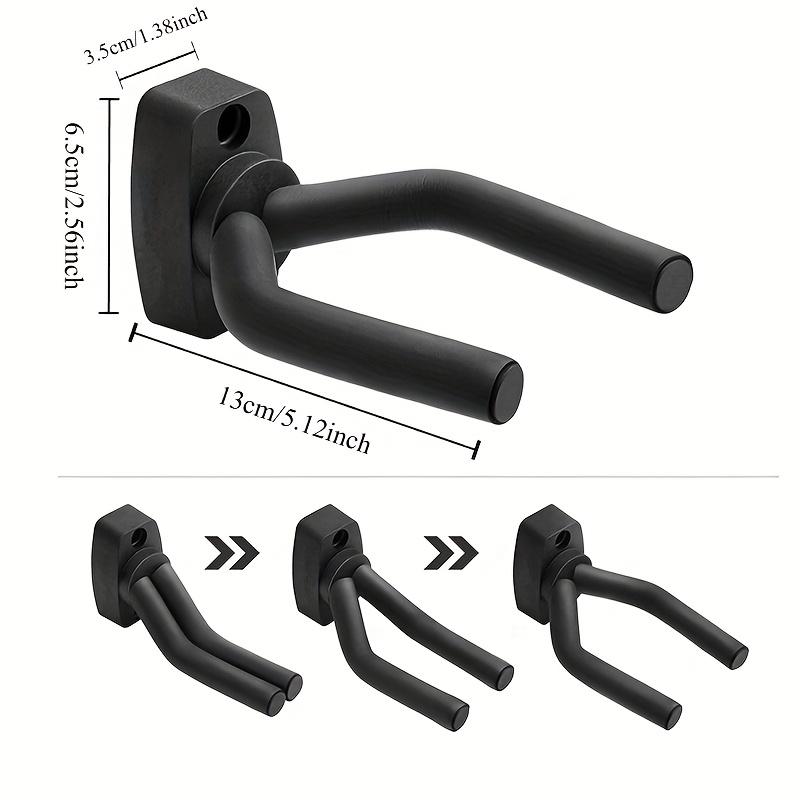 2pcs Stylish Black Guitar Wall Mount | Space-Saving Double Guitar Holder, Easy-to-Install for Acoustic and Electric Guitars,for Home Recording Studios