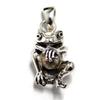Frog and Pendant Top Pendant, Silver, Crystal, Women's Men's