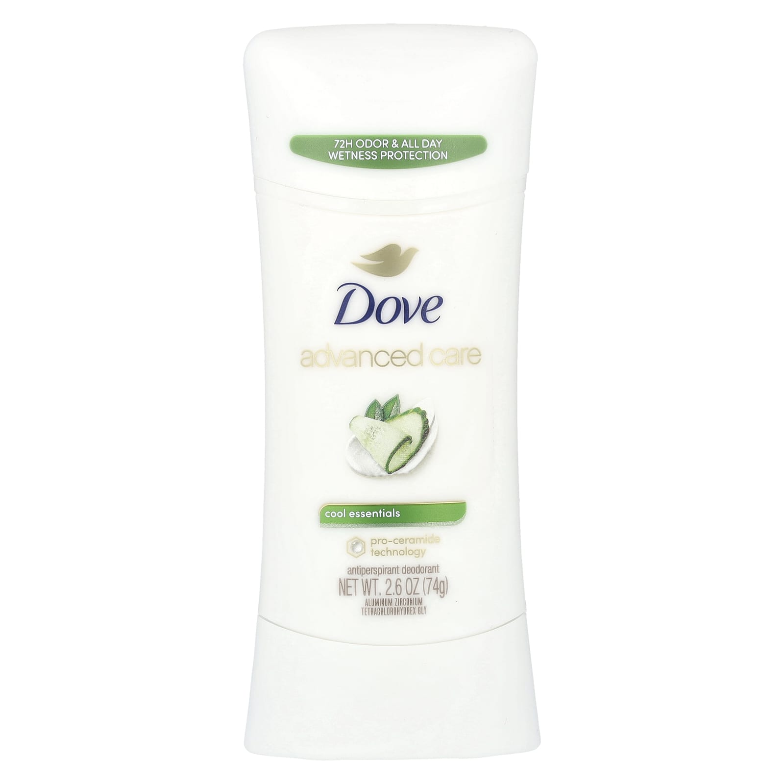 Dove, Advanced Care, дезодорант-антиперспирант, Cool Essentials, 2,6 унции (74 г)