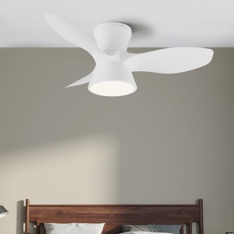 32“ DC Motor Ceiling Fan With Light 6 Speed Adjustable Electric Ceiling Fan Light Frequency Conversion LED Fan Lamp