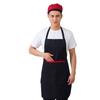 Striped And Peppers Print Sleeveless Apron For Restaurant Chefs And Waitstaff