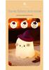 Halloween Wizard Rechargeable Silicone Night Light with Timer and Seven-Color Atmosphere