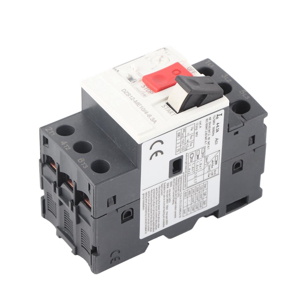 Motor Circuit Breaker Overload Short Circuit Protection 35mm Guide Rail Mounting Motor Protection