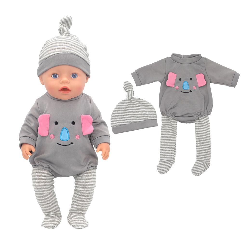 2023 winter New top suit For 17 Inch Baby Reborn Doll 43cm Baby Doll Clothes, doll accessory.