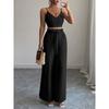 Deep V-neck Camisole Casual Pants Set Deep V-neck Strap Casual Pants Suit