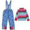 Kids Halloween Cosplay Costume Unisex Boys Girls Long Sleeve Top And Pants Set Fancy Dress For Party Carnival Holiday