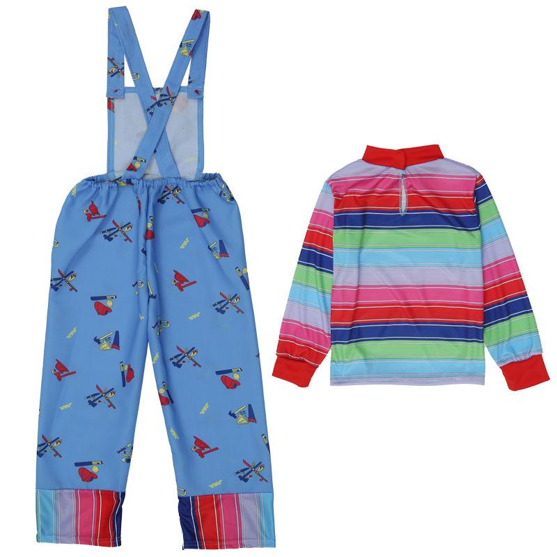 Kids Halloween Cosplay Costume Unisex Boys Girls Long Sleeve Top And Pants Set Fancy Dress For Party Carnival Holiday