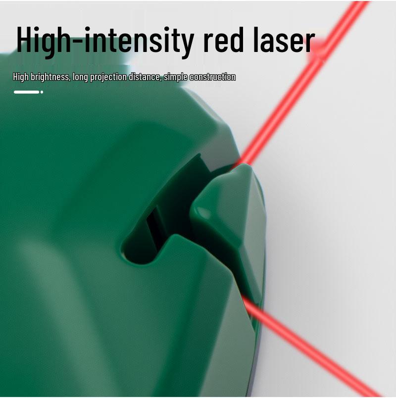 Precision Infrared Laser Level: High-Accuracy 90° Line Marker with Strong Light for Ground Alignment