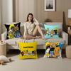 K-KAKAO F-FRIENDS Pillow Covers Cartoon Sofa Decorative Home Double-sided Printing Short Plush Cute Cushion Cover