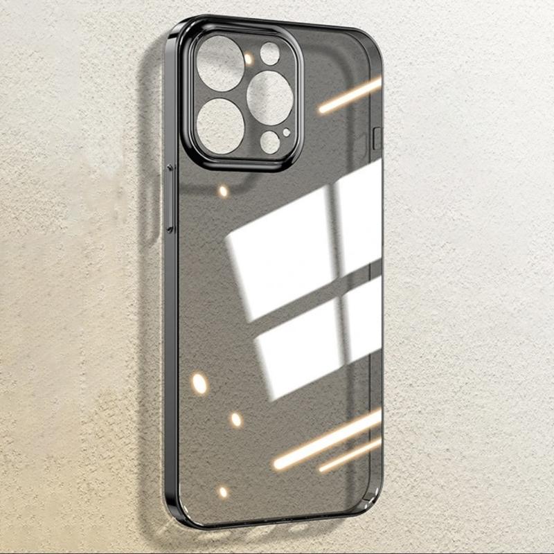 

Ультратонкий прозрачный силиконовый мягкий чехол для iPhone 15 14 Plus 13 12 Mini 11 Pro XS Max X XR SE 2022 2020 7 8 Plus задняя крышка Coque for iPhone 7 8 чёрный