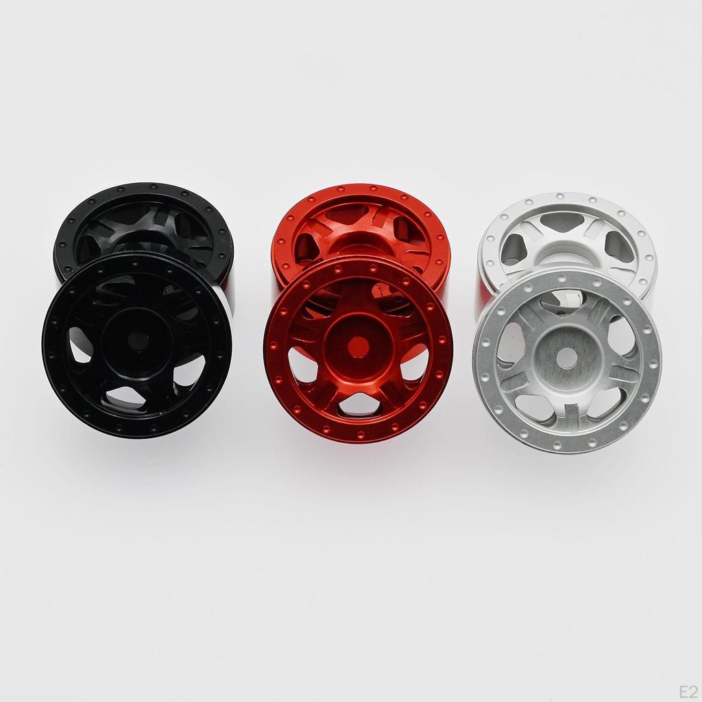 2 Pair Wheel Rim Hubs for Axial SCX24 AXI00002 AXI00001 AXI90081 RC Car Crawler Upgrade Parts
