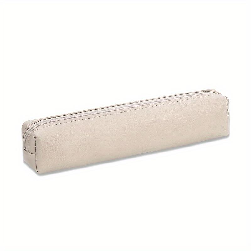 1pc Mini Makeup Pencil Case Bag, Premium Faux Leather Pencil Case: The Perfect Combination of Fashion and