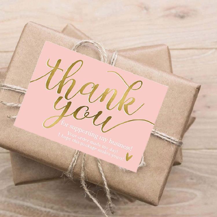 50 Pcs Mini Delicate Thanks Greeting Cards School Office Products Accessories