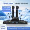 True Split One-to-Two Wireless Microphone for Outdoor Performances - High-End Magnetic Charging