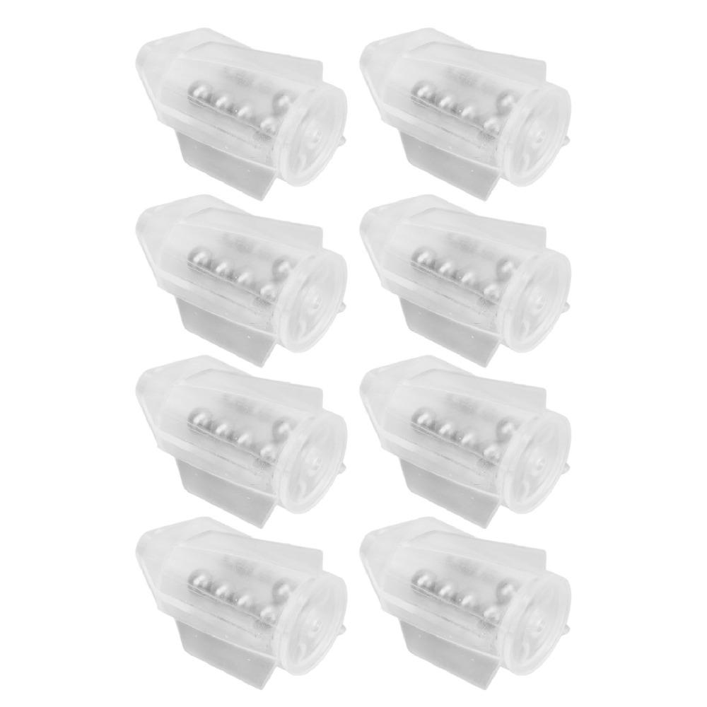 20PCS PVC Bait Weight Rattles Multifunctional Fishing Bait Rattles Fishing Lure Rattles  For Catfish