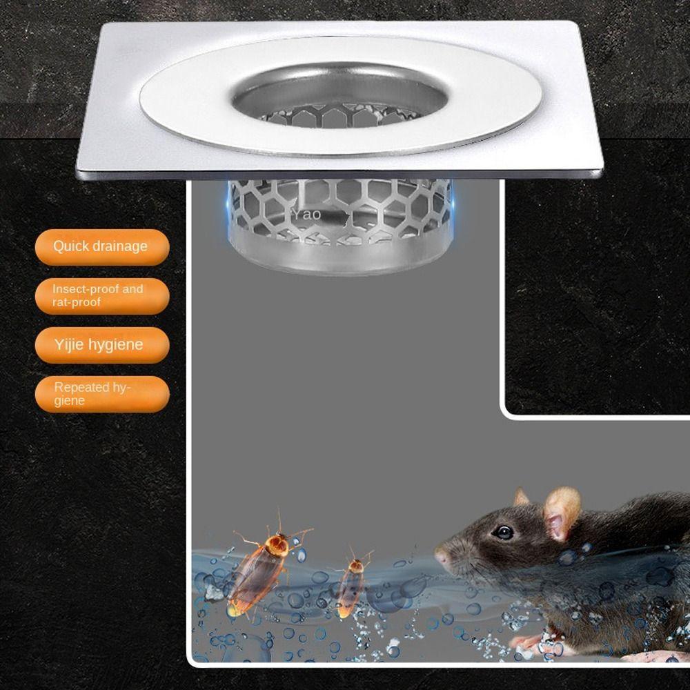 Stainless Steel Sink Strainer With Handle Mesh Trap Drain Filter  Kitchen Bathroom Accessories