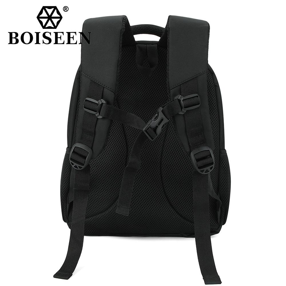 Herren Schwarze Umhängetasche Business Laptop Rucksack Lässige Studenten Schultasche Große Kapazität Reisetasche