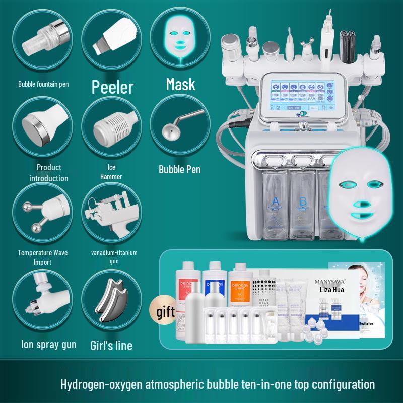 Hydrogen Oxygen Skin Care Instrument: Deep Cleanse, Oxygen Infusion & Blackhead Removal for Beauty Salons