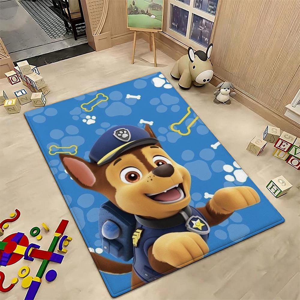 Happy Paw Patrol Pups Theme Rug Thick Nonslip Carpet For Hallway Balcony Study Home Decor Christmas Gift