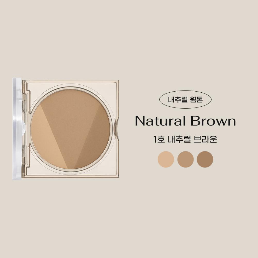 V Shading + 3-Step Block Brush Set (Powder+Blending+Point)