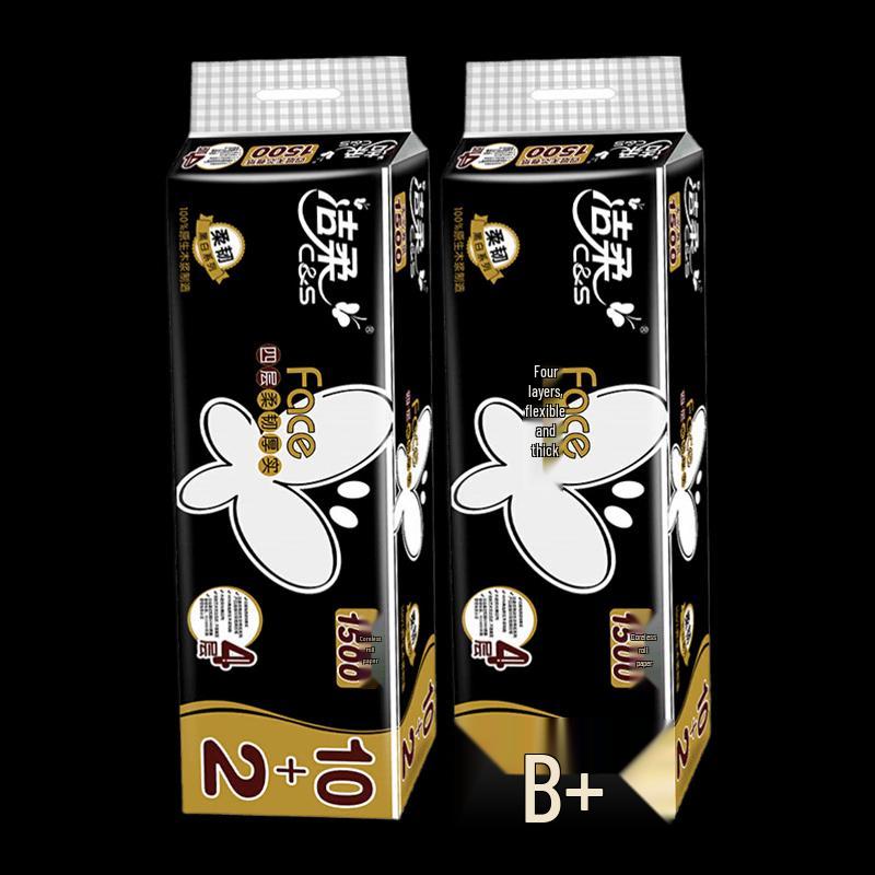 C&S BlackFace Coreless Toilet Paper