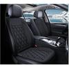 New Comfortable Leather Heated Seat Cushion,Heated Seat Cover Pad,Universal Soft Seat Chair Cushion with Full Back Support