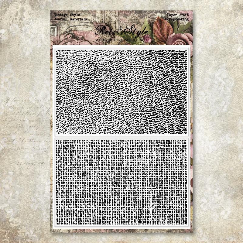 1SET hand account transparent silicone seal retro background basic seal DIY decorative hand account rubber stamp mushroom manuscript paper