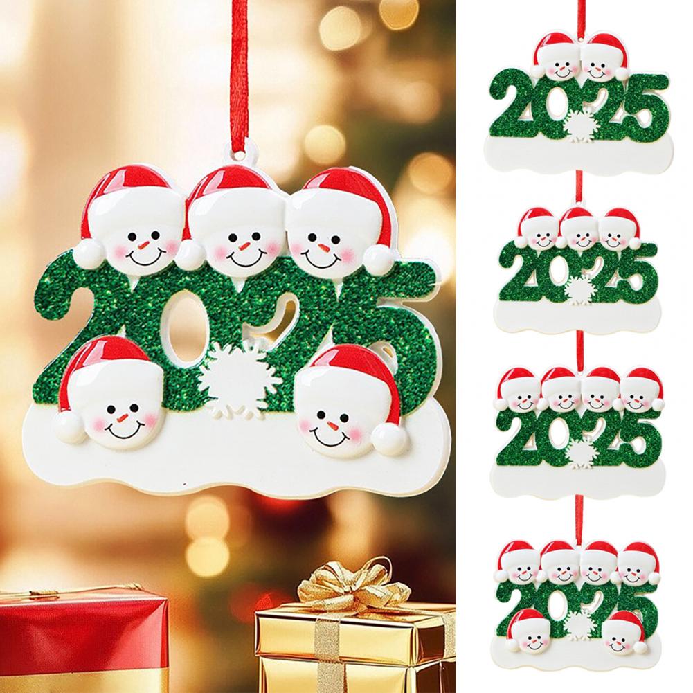 Christmas Tree Hanging Decor Custom Family Snowman Ornaments for Xmas Tree Decor Personalized Christmas Ornaments 2025 Unique