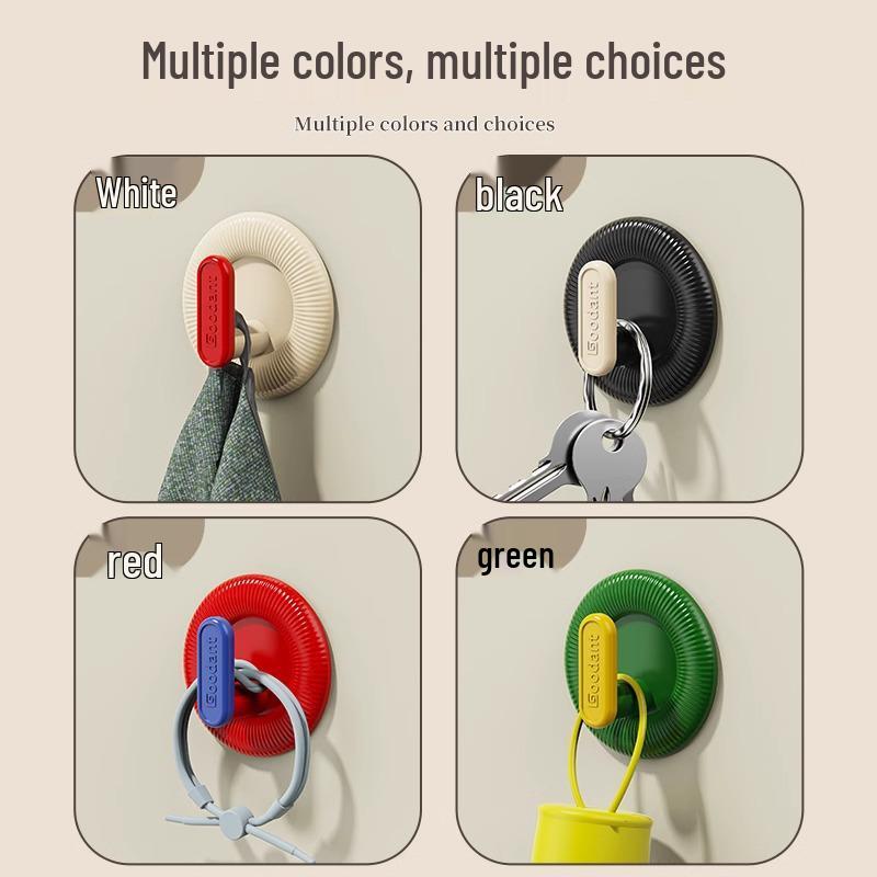 Dopamin Kreativer Klebehaken für Mantel & Hut - Ohne Bohren, Rückstandsfrei, Stark Wandmontiert für Badezimmer & Hinter-Tür-Nutzung