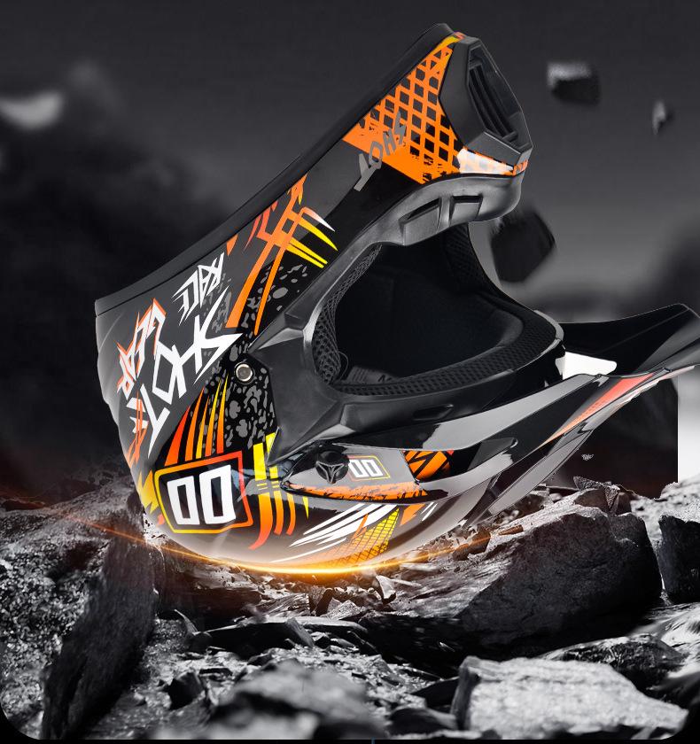 DOT Certified Cross-Border Full Face Off-Road Motorcycle & Mountain Bike Helmet