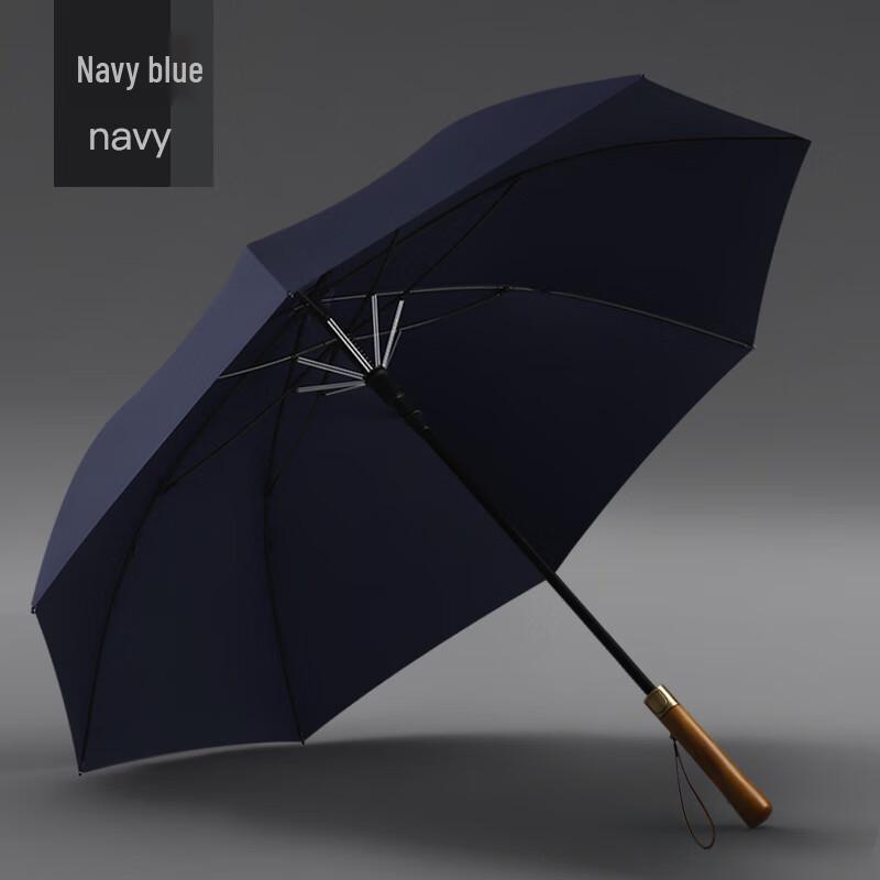 Jiepin Large Solid Wood Handle Long Umbrella