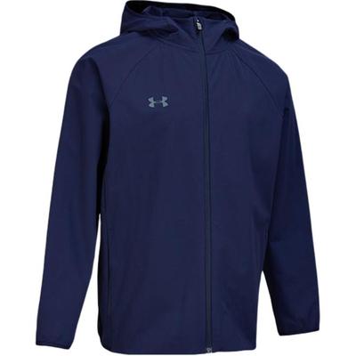 Under Armour Solid Color Casual Sports Hooded Breathable Long Sleeve Jacket Unisex Jackets Navy-Blue 24600410-409