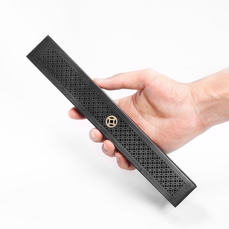 Natürlicher Sandelholz-Räuchergefäß mit Ablageplatte Magnetische Aromatherapie Holzbox für Räucherstäbchen Brennende ausgehöhlte Box