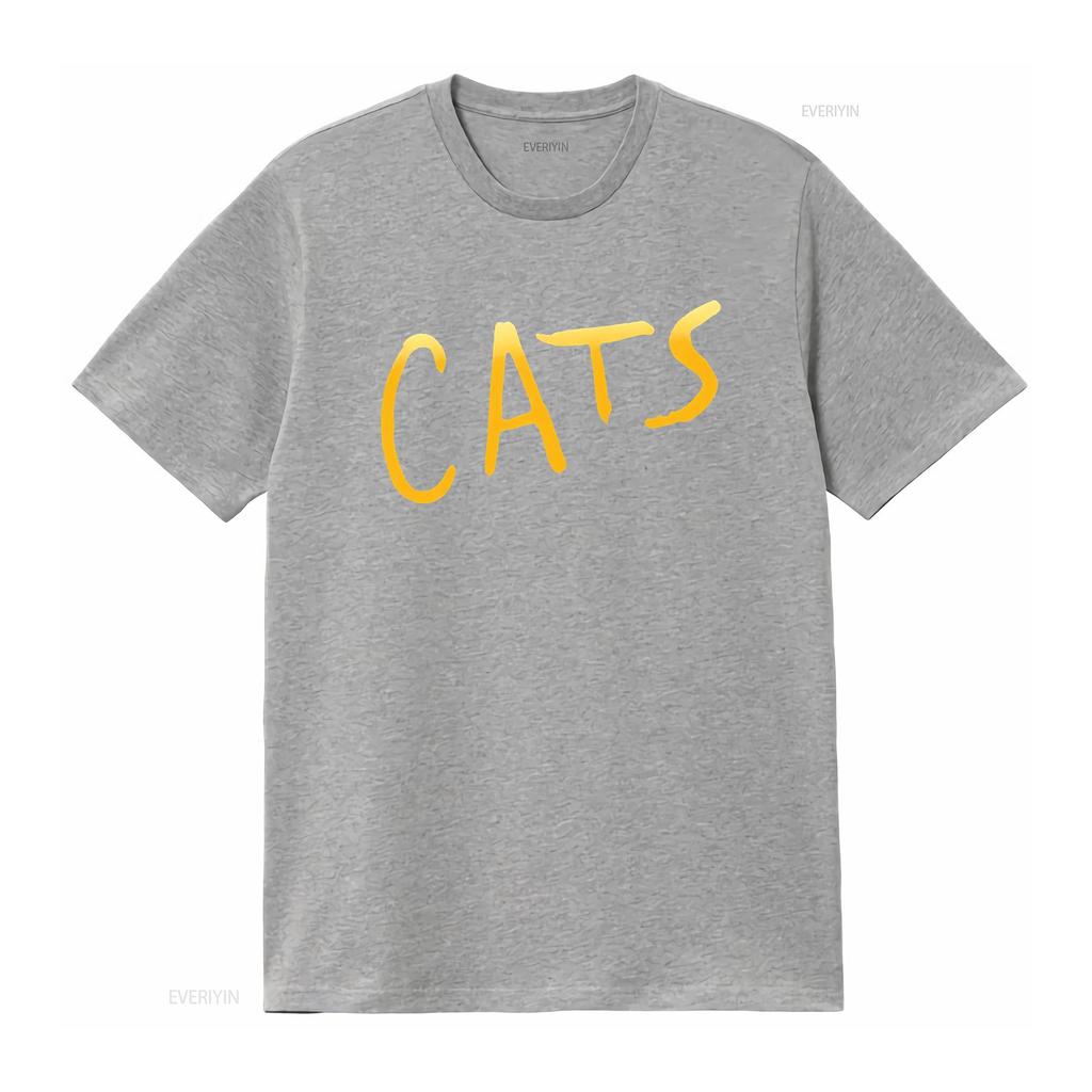 Cats Broadway Musical Show Unisexs Black T Shirt Size S To 3xl Vintage Washed Breathable Homme Slightly Graphic Comfortable Soft