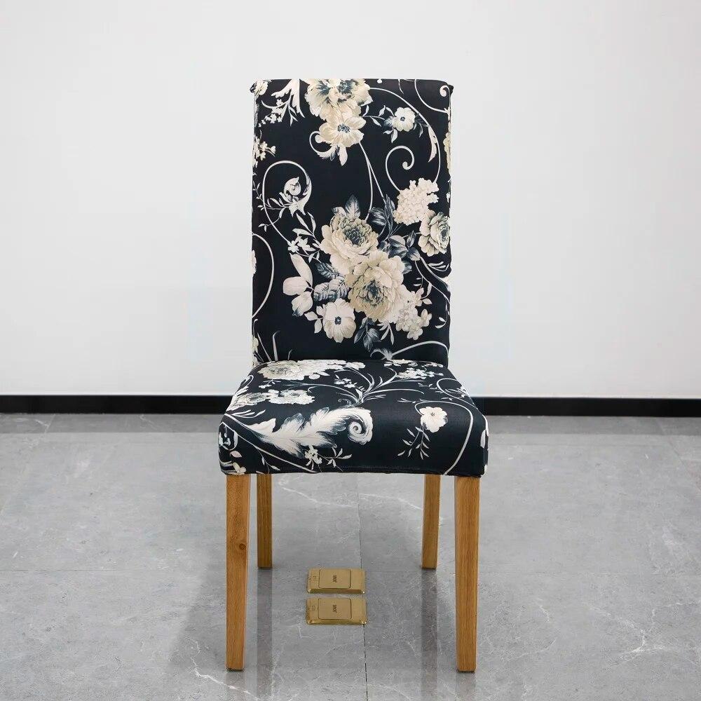Elastic Dining Chair Cover Home Wedding Chair Cushion Removable Slipcovers Protector Anti-Dust Furniture Decor For Banquet Party