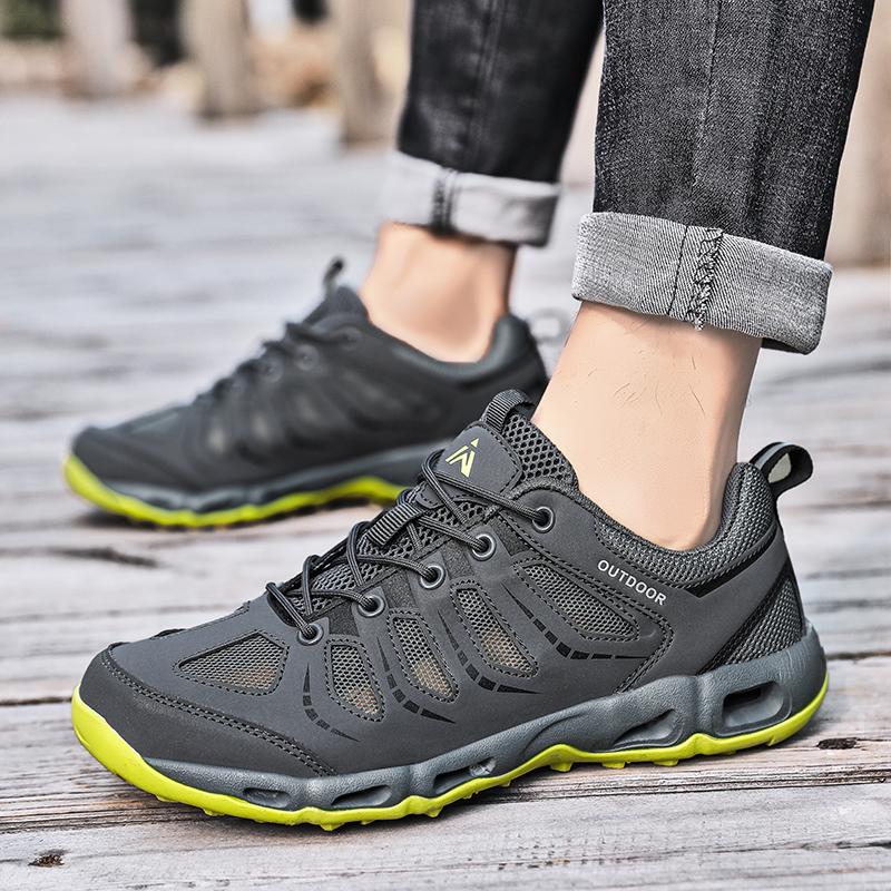 Summer Men'S Casual Shoes Mesh Breathable Couple Sneakers Outdoor Non-Slip Men'S Shoes Lightweight Men'S Wading Shoes Size 35-46