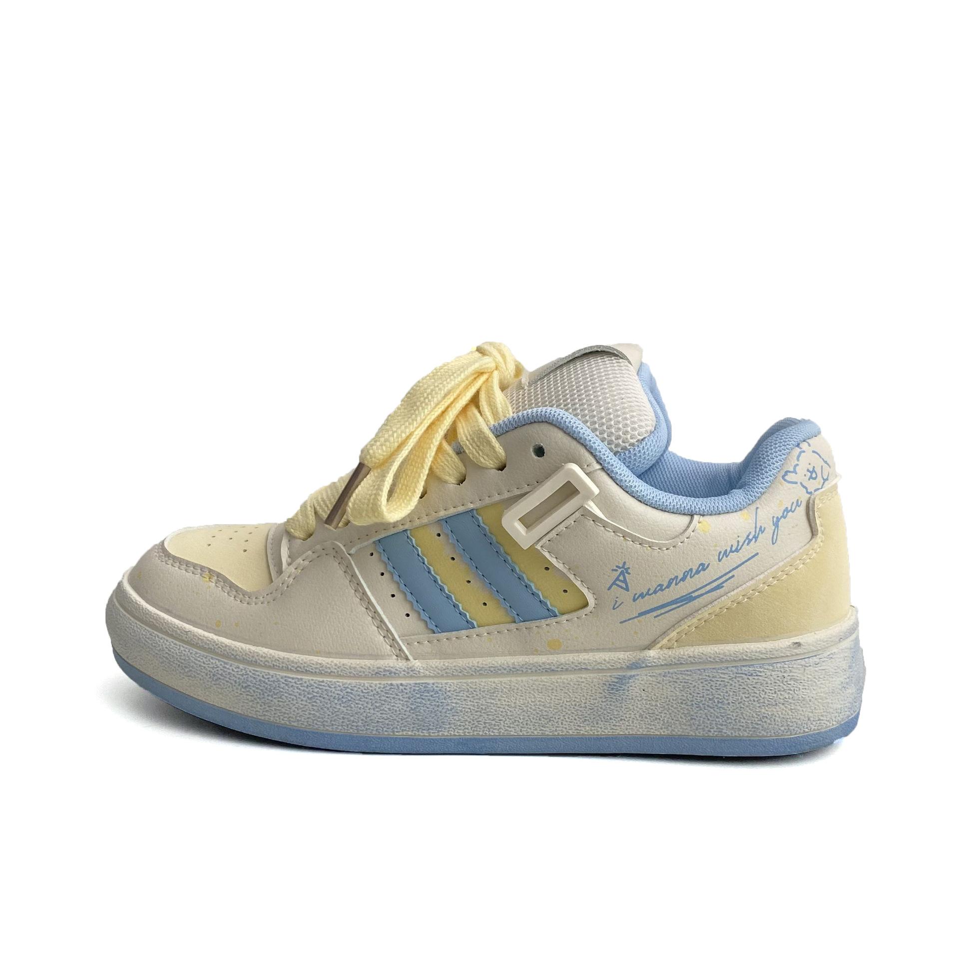 

Нишевые оригинальные туфли-хлебцы, дофаминовая цветовая гамма, модные, универсальные, на толстой подошве, увеличивающие рост, обувь для скейтборда, спортивные 6028 40